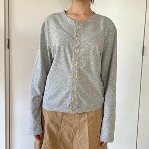 Michael Maiman Button-up Crewneck